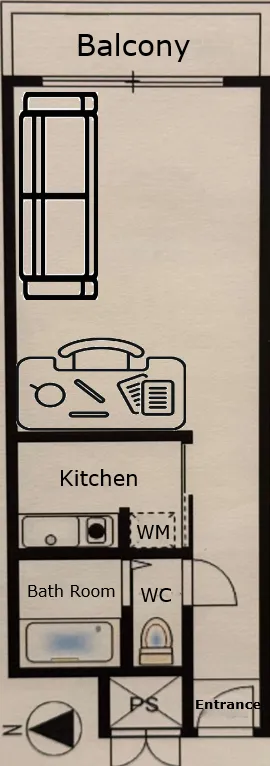 Hamamatsucho apartment floor plan