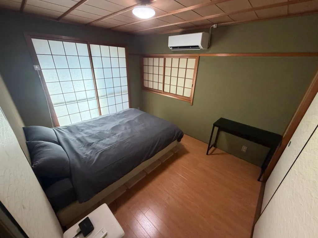 Western-style bedroom with a double bed